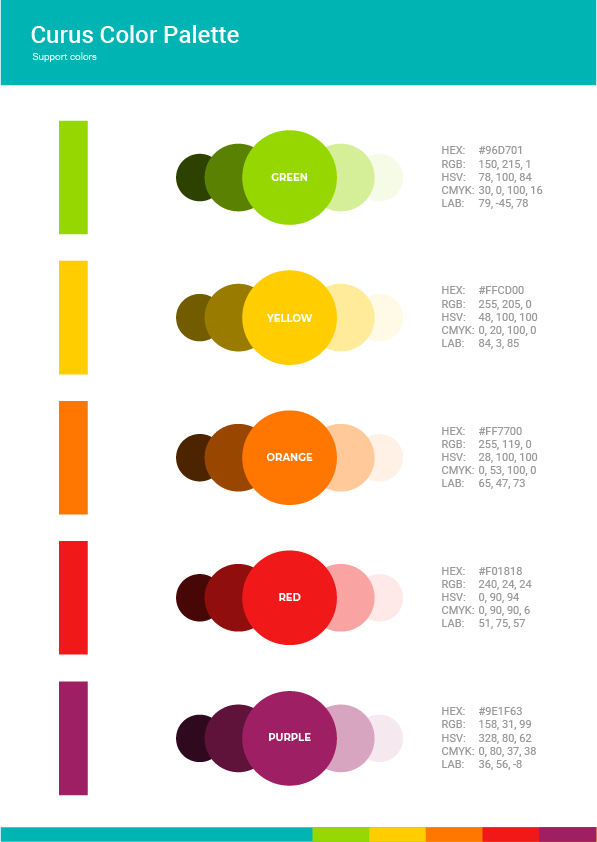Curus color palette support